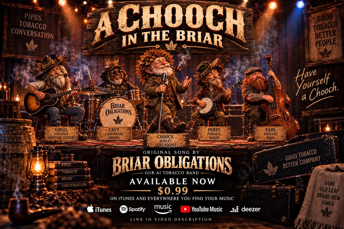 The five gnomes of Briar Obligations on stage, each above his name plaque